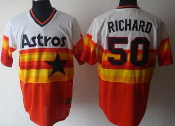 Richard Houston Astros white Throwback jersey