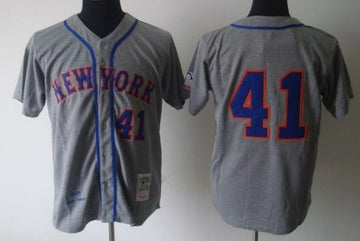 Tom Seaver New York Mets gray Throwback jersey