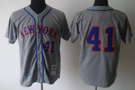 Tom Seaver New York Mets gray Throwback jersey