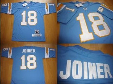 Charlie Joiner Los Angeles Chargers blue Throwback jersey
