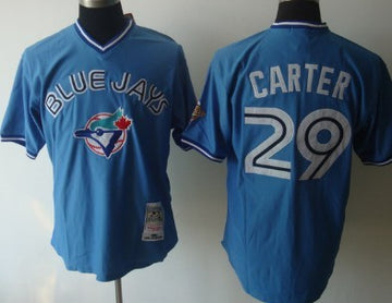 Vince Carter Toronto Blue Jays blue Throwback jersey