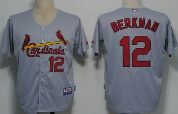Lance Berkman St. Louis Cardinals gray jersey