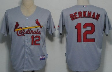 Lance Berkman St. Louis Cardinals gray jersey