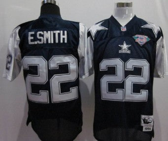 Emmitt Smith Dallas Cowboys blue Throwback jersey