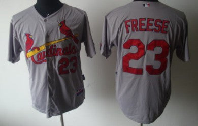 David Freese St. Louis Cardinals gray jersey
