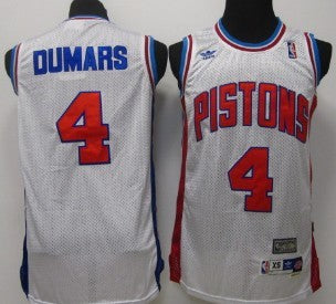 Joe Dumars Detroit Pistons white Throwback jersey