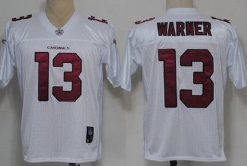 Reebok Kurt Warner Full Arizona Cardinals white jersey
