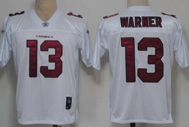 Reebok Kurt Warner Full Arizona Cardinals white jersey