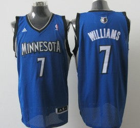 Derrick Williams Minnesota Timberwolves blue jersey