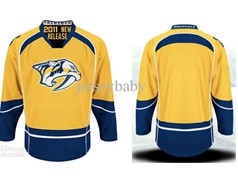 Custom Nashville Predators yellow jersey