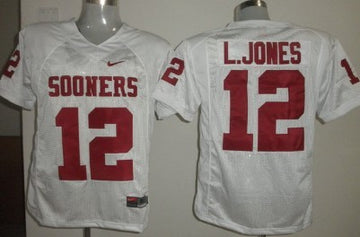 Landy Jones Oklahoma Sooners white jersey