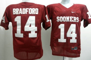 Sam Bradford Oklahoma Sooners red jersey