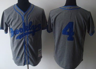 Babe Herman Los Angeles Dodgers gray Throwback jersey