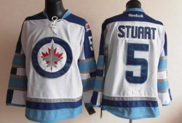 Mark Stuart Winnipeg Jets white jersey
