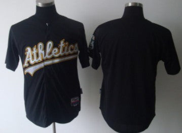 Custom Oakland Athletics black jersey