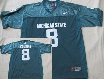 Kirk Cousins Michigan State Spartans green jersey