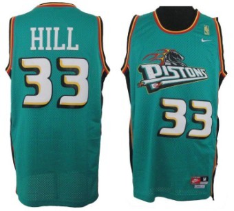 Grant Hill Detroit Pistons green Throwback jersey