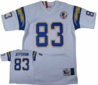John Jefferson Los Angeles Chargers white Throwback jersey