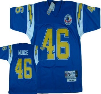 Chuck Muncie Los Angeles Chargers navy Throwback jersey