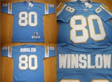 Kellen Winslow Los Angeles Chargers blue Throwback jersey