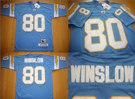 Kellen Winslow Los Angeles Chargers blue Throwback jersey