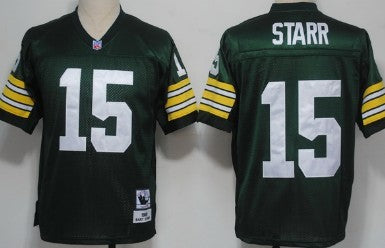 Bart Starr Green Bay Packers green Throwback jersey