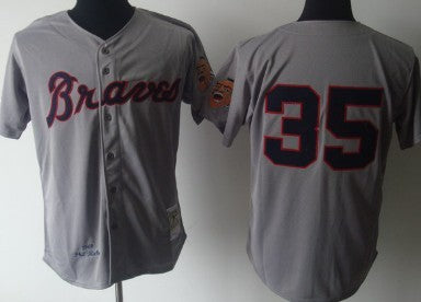Phil Niekro Atlanta Braves gray Throwback jersey