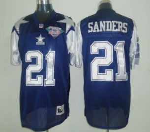 Sanders Dallas Cowboys blue Throwback jersey