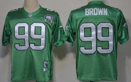 Jerome Brown Philadelphia Eagles green Throwback jersey