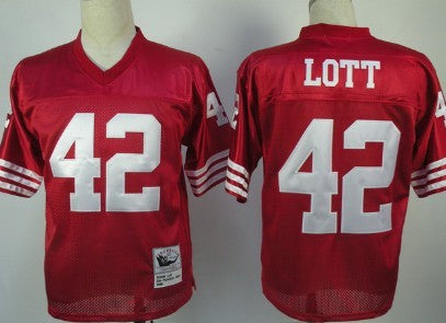 Ronnie Lott San Francisco 49ers red Throwback jersey