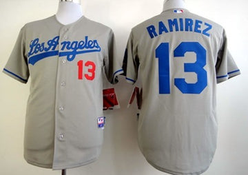 Hanley Ramirez Los Angeles Dodgers gray jersey