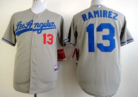 Hanley Ramirez Los Angeles Dodgers gray jersey