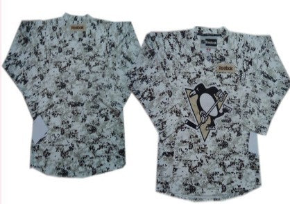 Blank White Pittsburgh Penguins camo Camo jersey