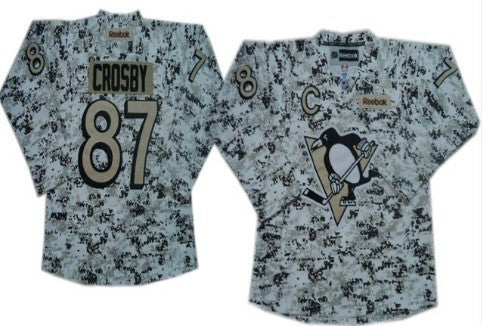 Sidney Crosby Pittsburgh Penguins white Camo jersey