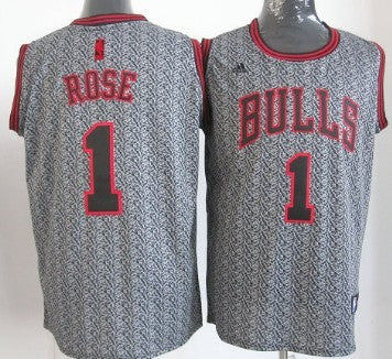 Derrick Rose Chicago Bulls gray Fashion Static jersey