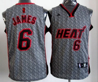 LeBron James Miami Heat gray Fashion Static jersey