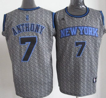 Carmelo Anthony New York Knicks gray Fashion Static jersey