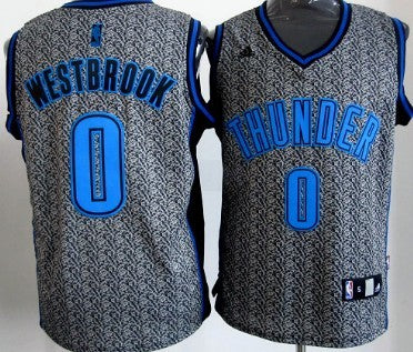 Russell Westbrook Oklahoma City Thunder gray Fashion Static jersey