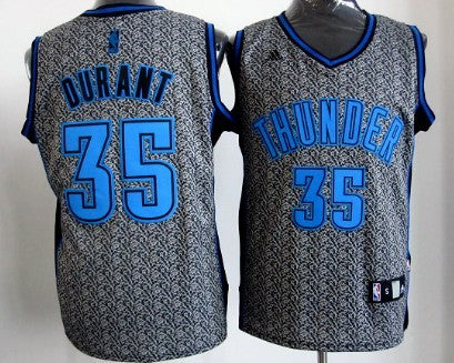 Kevin Durant Oklahoma City Thunder gray Fashion Static jersey
