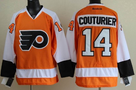Sean Couturier Philadelphia Flyers orange jersey