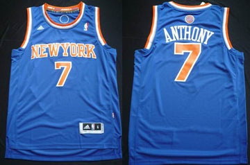 Carmelo Anthony Revolution New York Knicks blue jersey