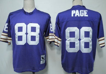 Alan Page Minnesota Vikings purple Throwback jersey