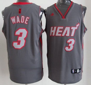 Dwyane Wade Miami Heat gray Shadow jersey