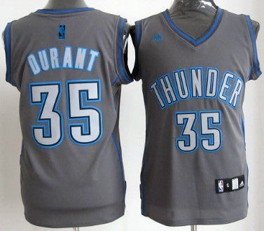 Kevin Durant Oklahoma City Thunder gray Shadow jersey
