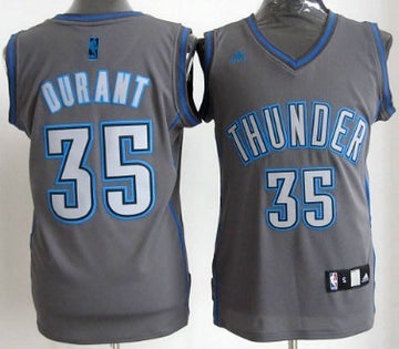 Kevin Durant Oklahoma City Thunder gray Shadow jersey