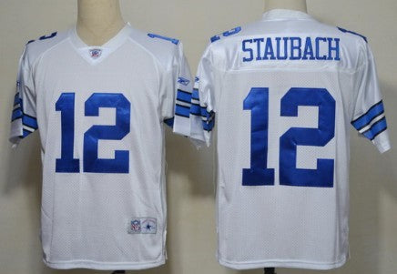 Roger Staubach Dallas Cowboys white Legend jersey