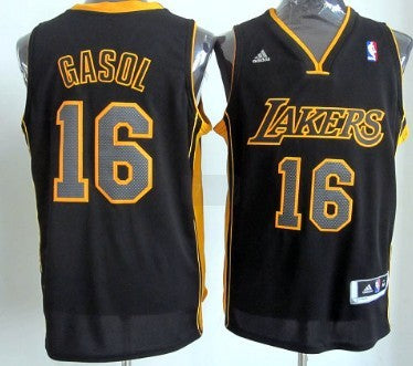 Pau Gasol Revolution Los Angeles Lakers black jersey