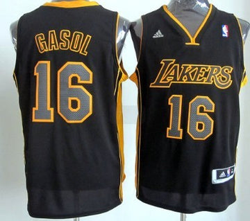Pau Gasol Revolution Los Angeles Lakers black jersey