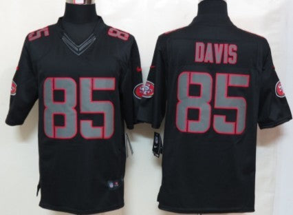 Nike Vernon Davis San Francisco 49ers black Limited jersey