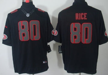 Nike Jerry Rice San Francisco 49ers black Limited jersey